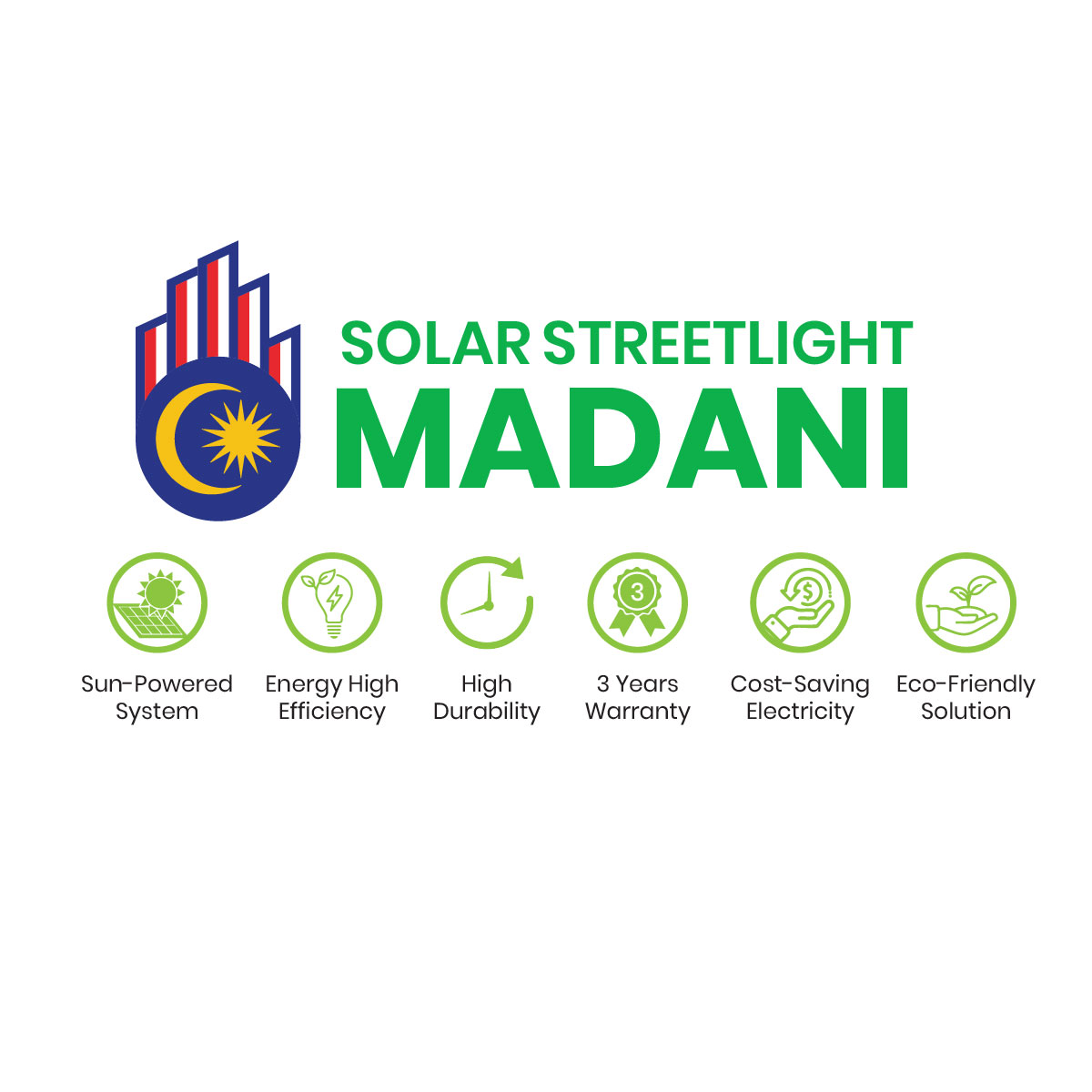 MADANI Series, Solar LED Street Light - Image 3